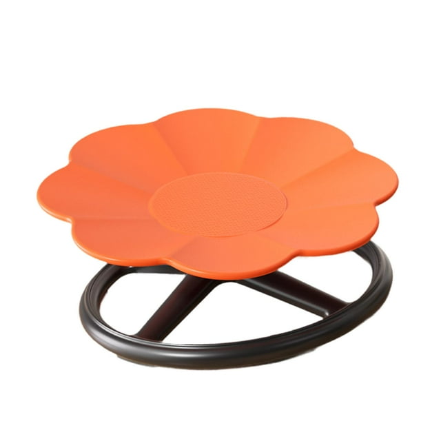 Silla giratoria sensorial infantil. Silla oscilante. Mejora la reacción. Mejora el equilibrio. Rotación. Naranja