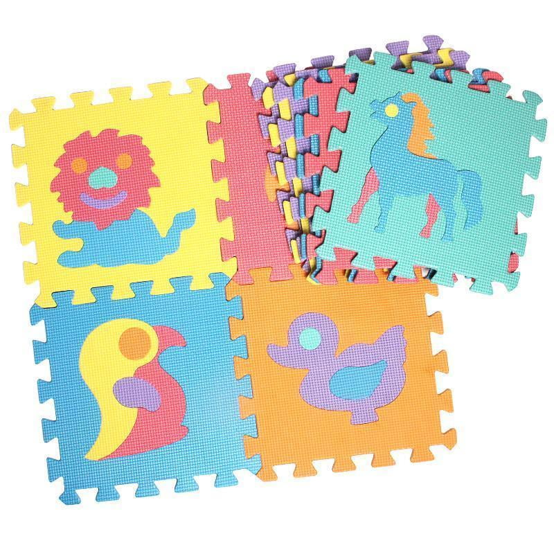 Caroj Kids Baby Soft Foam Play Mat Puzzle Animals Vehicles Number Crawling Mat 1set Walmart Canada