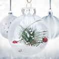 thumbnail image 4 of Bola de decoración navideña, 6 piezas/juego de bolas de Navidad transparentes, bola de Navidad, bola de Navidad adaptada para la perfección, 4 of 8