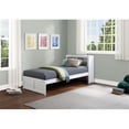 thumbnail image 2 of Lexicon Galen 88.5" Transitional Wood Twin Bookcase Bed in White, 2 of 4