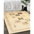 thumbnail image 2 of Ahgly Company Indoor Square Contemporary Sun Yellow Solid Area Rugs, 4' Square, 2 of 6