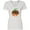 AA-White, variant on Inktastic Cheetah Print Pretty Pumpkin with Fall Leaves Women's V-Neck T-Shirt