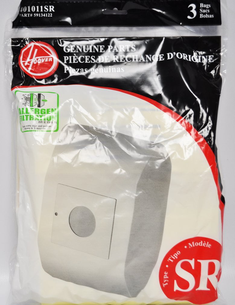 {3} Hoover SR Canister Vacuum Bags # 401011SR Duros Legacy Maytag 