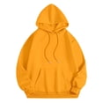 thumbnail image 4 of NinXxx Women's Trendy Hoodie with Pocket Drawstring Everyday Casual Yellow S, 4 of 5