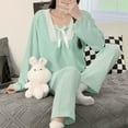 thumbnail image 1 of Maternity Nursing Pajama Set with Easy Access Nursing Cotton Polyester Contrast Print, 1 of 10