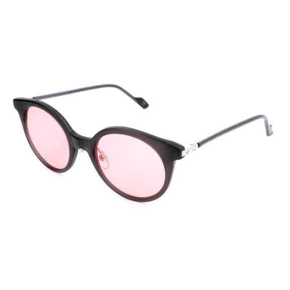 Adidas Originals AOK007 Sunglasses Matte Black Frame Pink Lenses 49mm