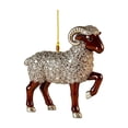 thumbnail image 2 of Dalxymotic Christmas Sheep Ornament, Ram Hanging Pendant Figurine, Rustic Farm Animal Tree Decor Accent, Holiday Decor Gift for Christmas Tree, Home, Mantel, Shelf, Window, Porch, 2 of 6