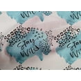 thumbnail image 4 of oneOone Cotton Poplin Teal Blue Fabric Text|Leopard Skin & Texture Watercolor Dress Material Fabric Print Fabric By The Yard 42 Inch Wide, 4 of 4