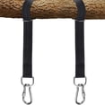 thumbnail image 2 of Correa con ganchos de mosquetón con cierre más seguro, perfecta para columpios de árboles y hamacas, bolsa de transporte, instalación fácil y rápida, color negro, 2 of 5