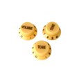 thumbnail image 1 of 3 Pcs Electric Guitar Top Hat Compatible For Les Paul/SG Speed Control Replacement Knobs Set With Aluminum Top, 1 of 9