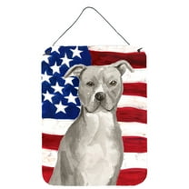 Staffordshire Bull Terrier Patriotic Wall or Door Hanging Prints