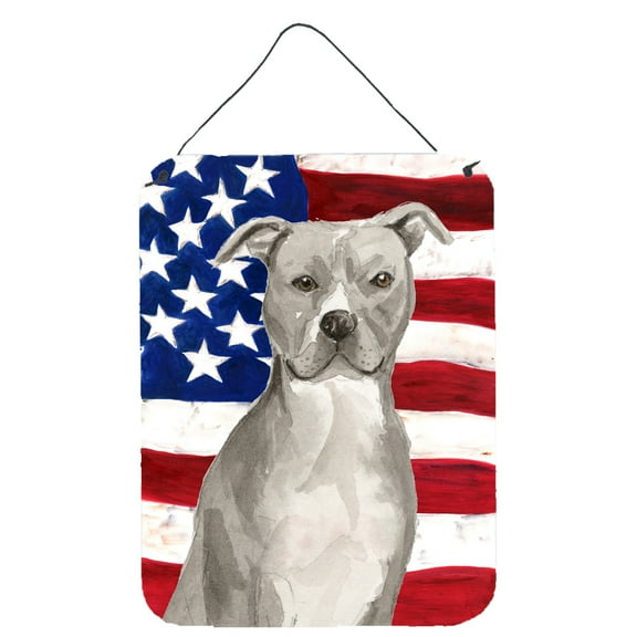 Staffordshire Bull Terrier Patriotic Wall or Door Hanging Prints