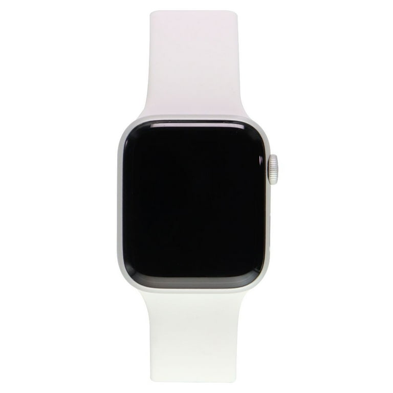 Apple Watch Series 4 44mm A1978 GPS Only Silver Aluminum White Sport Band Used Walmart
