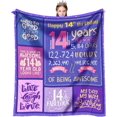 thumbnail image 1 of LHSHID Gifts for 9 Year Old Girl Blanket Flannel Soft and Comfortable Anti static Bed Sofa Blanket 60x80in, 1 of 5