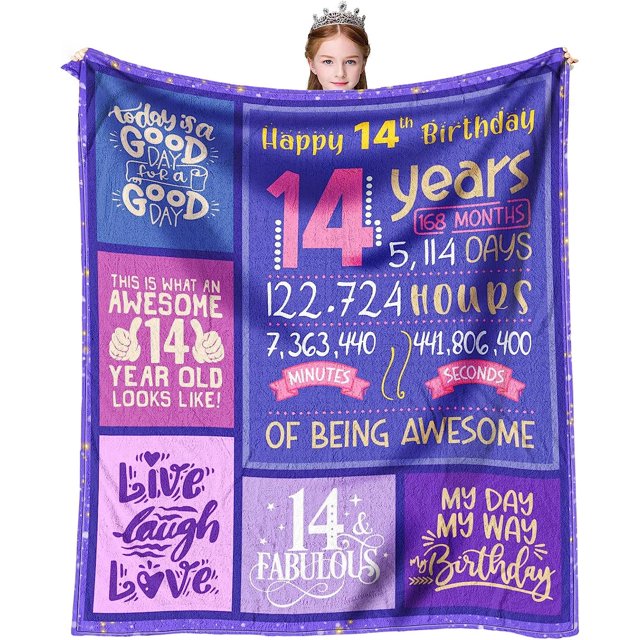 LHSHID Gifts for 9 Year Old Girl Blanket Flannel Soft and Comfortable Anti static Bed Sofa Blanket 60x80in