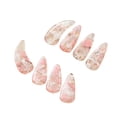 thumbnail image 4 of Fiocias 8 Pieces Guzheng Finger Picks for Adult Curved Double Sided Nail Covers Finger Nail Protectors Sturdy Compact Material Comfortable Design Suitable for Learning Performance String style D, 4 of 8