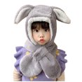 thumbnail image 2 of Herrnalise Winter Children Cute Rabbit Hat Windproof Warm Kids Ear Protection Hat Scarf Cap, 2 of 7