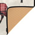 thumbnail image 3 of Yayeee Area Rugs for Living Room 5.2'x4' Non Slip Washable Bedroom Floor Carpet, Beige Christmas Plaid, 3 of 6