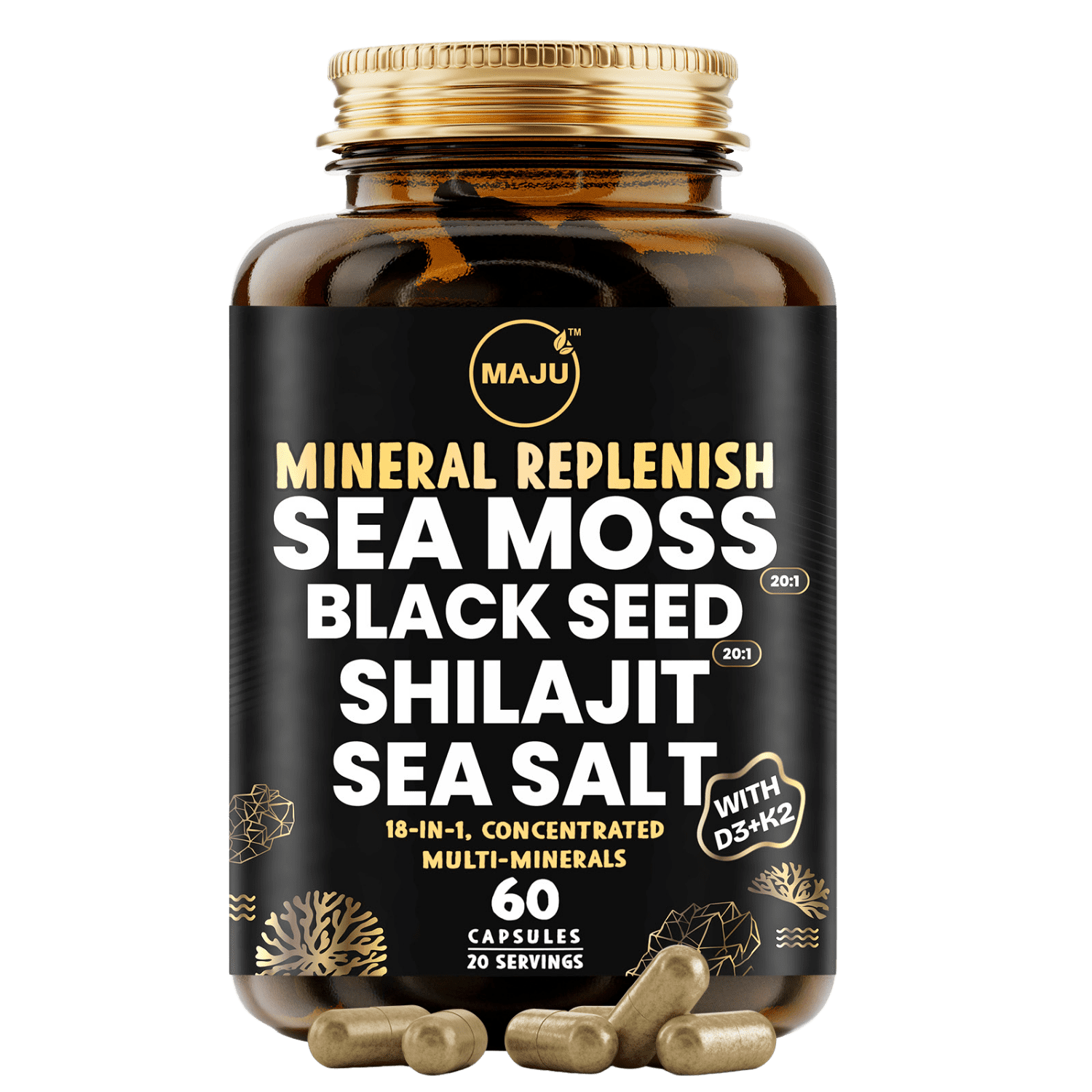 Maju Superfoods Mineral Replenish™ , 60 Capsules