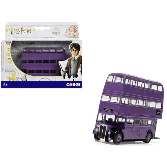 Corgi Harry Potter Triple Decker Knight Bus From The Prisoner Of Azkaban 1:76 Diecast Display Model CC99726 Bus Play Vehicle
