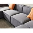 thumbnail image 6 of U Shaped Sectional Sofa Couch,Modern Upholstered Sofa Couch with Convertible Chaise and Pillows,Modular Fabric Sofa Couch for Living Room Office Apartment,DARK GREY, 6 of 7