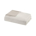 thumbnail image 2 of Izzovium 3-Piece Oversized Organic Cotton Duvet Cover Set, Natural, King/Cal King, GOTS Certified, Antimicrobial Protection, 2 of 15