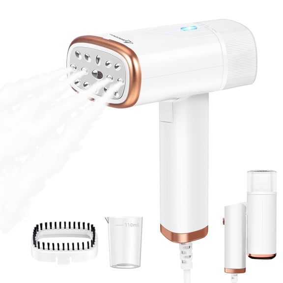 Loheer Travel Steamer for Clothes  , Foldable Handheld Garment Steamer Fabric Wrinkle Remover