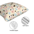 thumbnail image 4 of Throw Pillow Covers, cute cow_A Soft Square Pillow Cases with Invisible Zipper for Couch Bed Sofa, Farmhouse Fall Home Decor 18"x18", 4 of 7