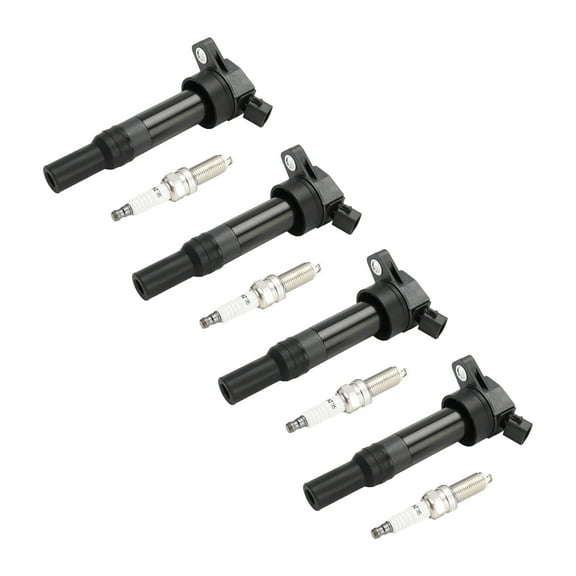 4x Ignition Coil  Spark Plug UF651 For Kia Soul Forte Hyundai Elantra