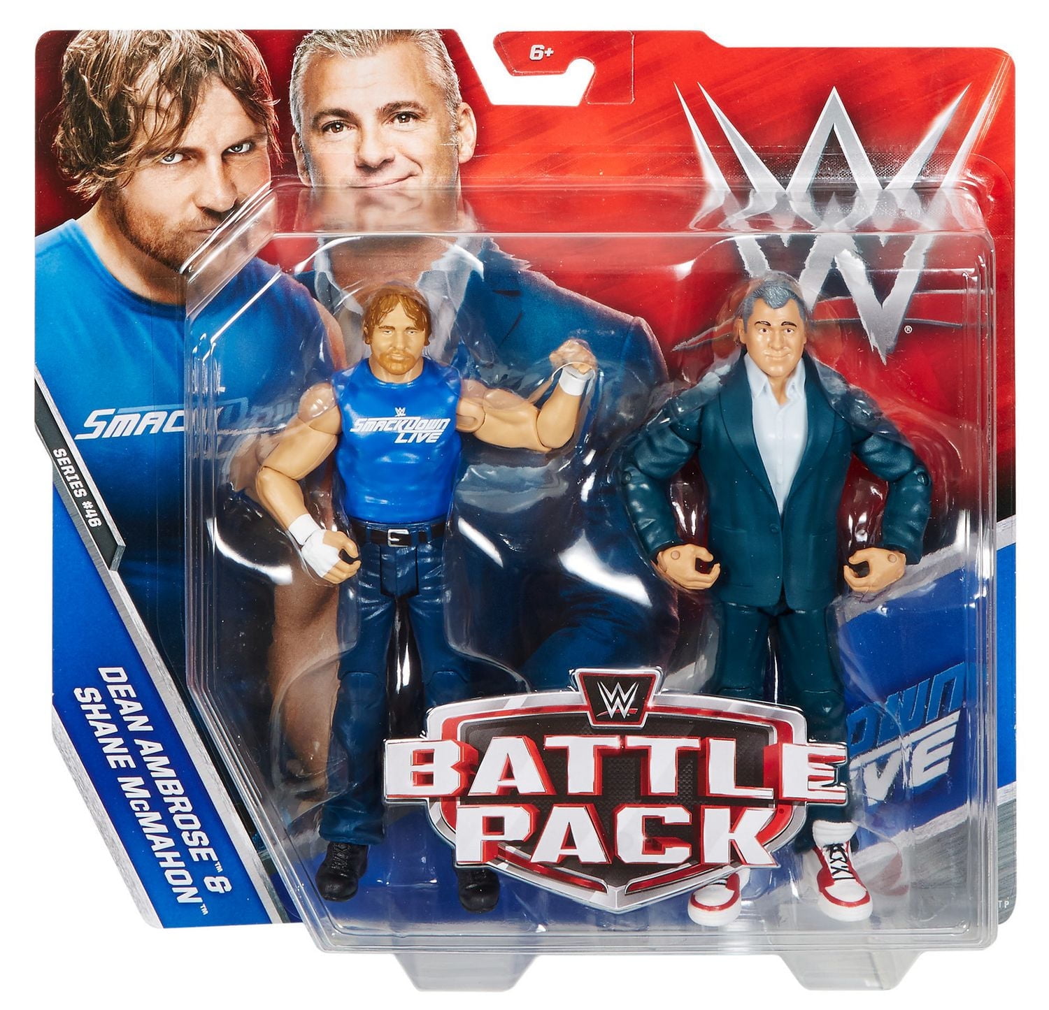 WWE Series 46 Dean Ambrose & Shane Mcmahon Action Figure Battle Pack