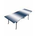 thumbnail image 6 of Dark Blue White Ombre Rectangle Tablecloth, Waterproof Elastic Fitted Table Covers for 8 Foot Tables, 32x96inch Decorative Tablecloths for Picnic, Camping, Outdoor, Vintage Chic Gradient Minimalist, 6 of 6