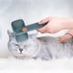 thumbnail image 3 of Cepillo autolimpiante para pelo de mascotas Ionbrush para perros y gatos - Reduce la caída y olores, cerdas suaves de acero inoxidable para pelo largo y corto, 3 of 9