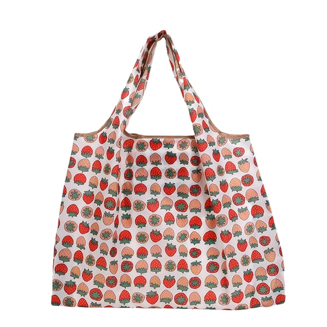 Foldable Shopping Bag, Reusable Grocery Tote, Large Capacity Portable Storage Bag for Camping, Travel and Daily Use