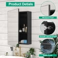 thumbnail image 4 of Caulitar 32x24 inch Bathroom Mirror Cabinet with 2 Shelves, Wall Mounted Medicine Cabinet, Aluminum Alloy Frame, 4 of 9