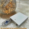 thumbnail image 3 of UTAH-Battery Box Holder, USB Female Socket 4 AA Battery Case with Switch, Adapter for 5V USB Led Light, Strip, Fairy String Lights, Curtain Light, Neon Signs, Party Decoration(White), 3 of 4