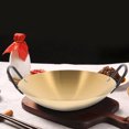 thumbnail image 4 of UPOUART Nonstick Round Cooking Wok with Double Handles for Home and Commercial Kitchens, 4 of 8