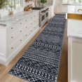 Long Hallway Runner Rug 2.6x16 Washable Moroccan Vintage Black Boho Non ...