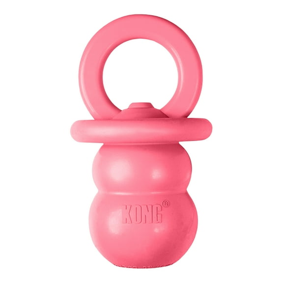 KONG® Puppy Binkie Stuffable Dog Toy, Pink, Small for Beginner Chewers