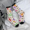 thumbnail image 5 of KLL Dog Doing Yoga Print Cool Socks Men's Women's Crew Socks Funny Crazy Novelty Stockings, 5 of 6