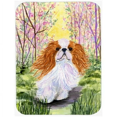 Caroline's Treasures English Toy Spaniel Glass Cutting Board Large