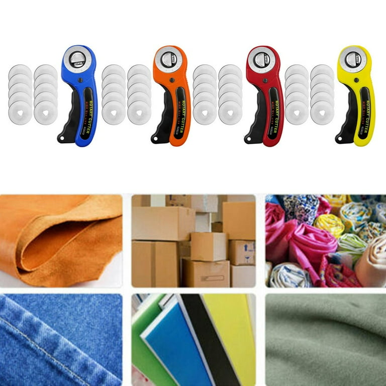 50pcs 45MM Rotary Cutter Cutters Blades Fabric Leather Paper Craft Steel  Circular Refill Patchwork Roller Fits - AliExpress