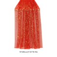 thumbnail image 3 of Halloween Mantel Scarf, 78.7 x 27.6 in Sheer Polyester Table Runner with Glitter Sequin Detail for Party Decor, 3 of 6