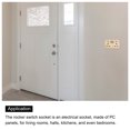 thumbnail image 5 of UK US Socket Double Multi Switched Power Outlet White 250V 13A 146mmx88mm, 5 of 5