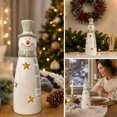 thumbnail image 5 of IPEWLEX Festive Snowman Holiday Decor with Star Hollowout & Accessories – Elegant Indoor Christmas Ornament for Living Room, Fireplace, Tabletop, and Gifting to Family & Decoration Enthusiasts, 5 of 5