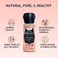 thumbnail image 3 of Herbion Naturals Himalayan Pink Salt Grinder Coarse Grain, 100% Pure with 84 Minerals for Seasoning, Refillable, Organic, All-Natural Salt, Triple-Washed in Spring Water, Vegan, Kosher Certified, 3 of 5