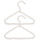 thumbnail image 1 of 2pcs ropa de perros percha perlas de cachorro de perlas de perla percha percha pequeña colgadora, 1 of 6