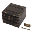 thumbnail image 2 of Large Jewelry Box, Antique Large Capacity Large Trinket Box Multi Purpose Rich Details Alloy Hinge  for Family, 2 of 8