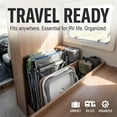 thumbnail image 4 of Collapsible Wash Basin with Drain Plug, 2.4 Gallons Space-Saving Camping Sink for RV, Collapsible Dish Tub (Gray), 4 of 7