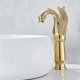thumbnail image 4 of Grifo de baño de latón, grifo mezclador para lavabo, grifo de lavabo, grifo de latón macizo dorado, grifo para lavabo de baño, grifo montado en la cubierta, 4 of 5