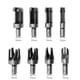 thumbnail image 4 of 8pcs Carbon Steel Wood Plug Cutter Set,1/4 3/8 1/2 5/8 Barrel Cork Tenon Hole Saw Cutting Tool-QJWL, 4 of 5
